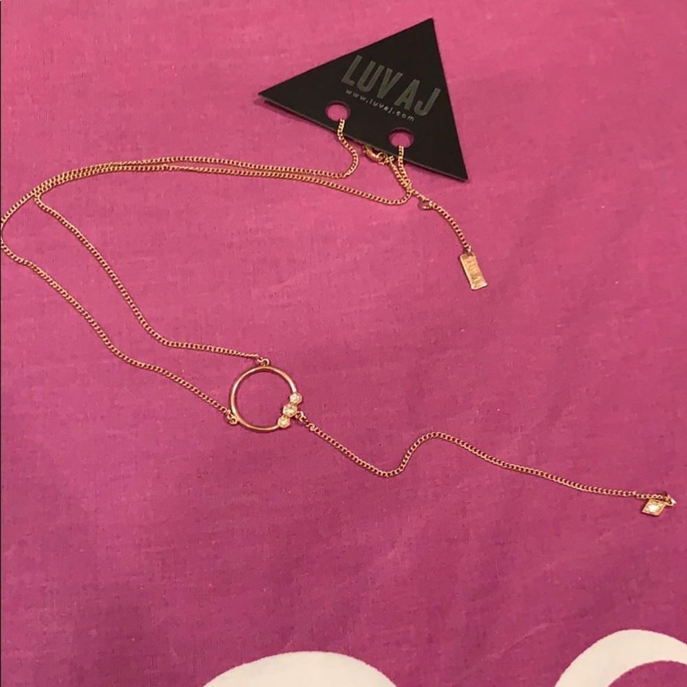 LUV AJ Full Bloom Lariat Necklace